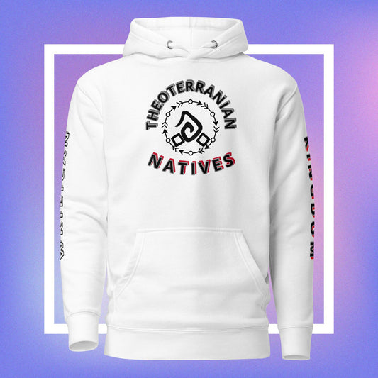 Theoterranian Natives: White Hoodie